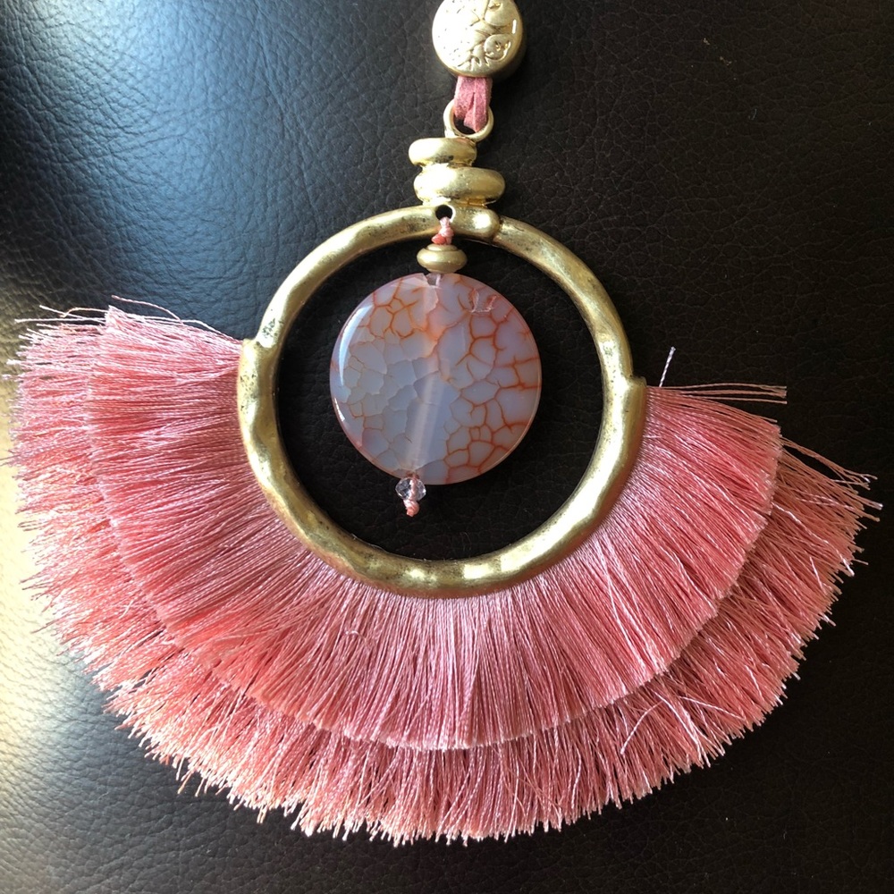 Tassels Necklace with earrings